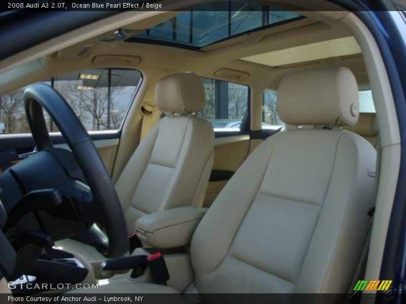 Ocean Blue Pearl Effect / Beige 2008 Audi A3 2.0T