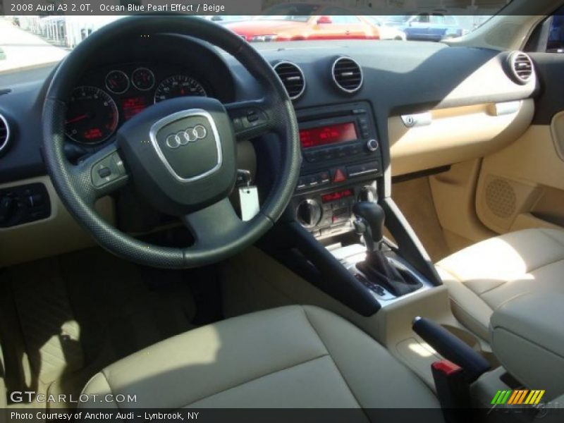 Ocean Blue Pearl Effect / Beige 2008 Audi A3 2.0T