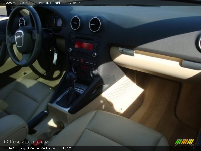 Ocean Blue Pearl Effect / Beige 2008 Audi A3 2.0T