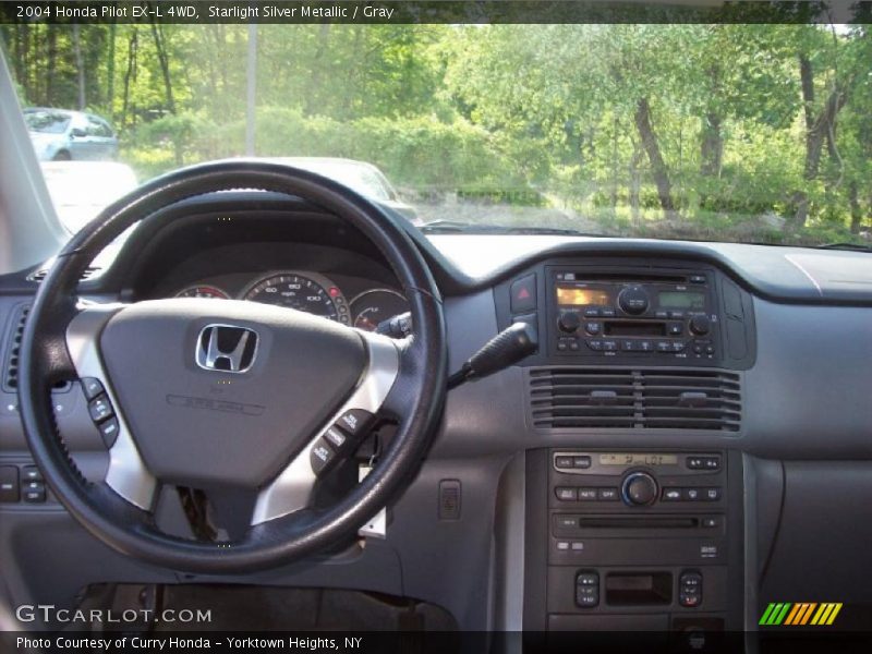 Starlight Silver Metallic / Gray 2004 Honda Pilot EX-L 4WD