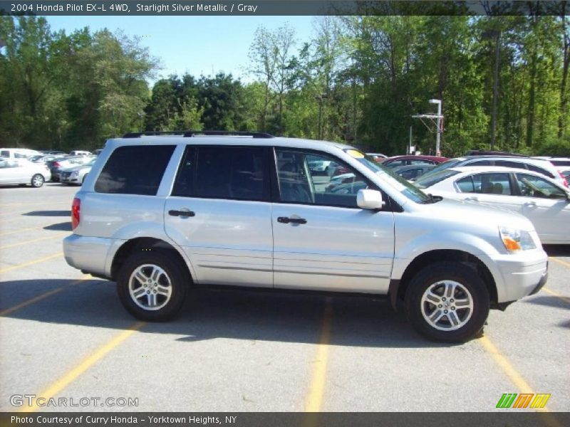 Starlight Silver Metallic / Gray 2004 Honda Pilot EX-L 4WD