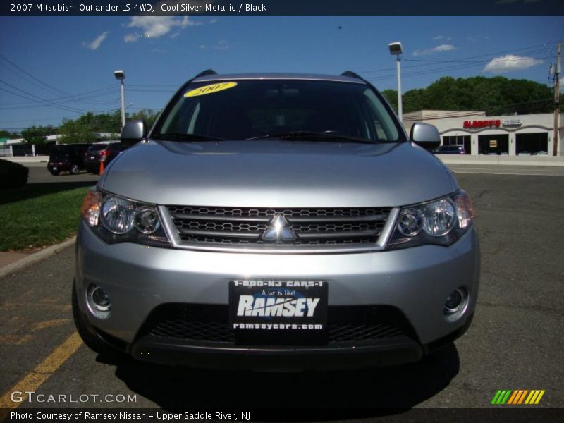 Cool Silver Metallic / Black 2007 Mitsubishi Outlander LS 4WD