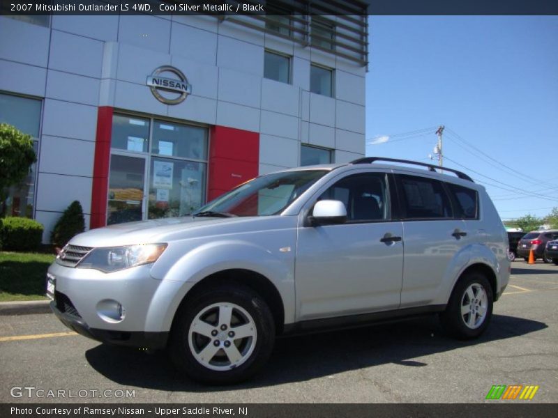 Cool Silver Metallic / Black 2007 Mitsubishi Outlander LS 4WD