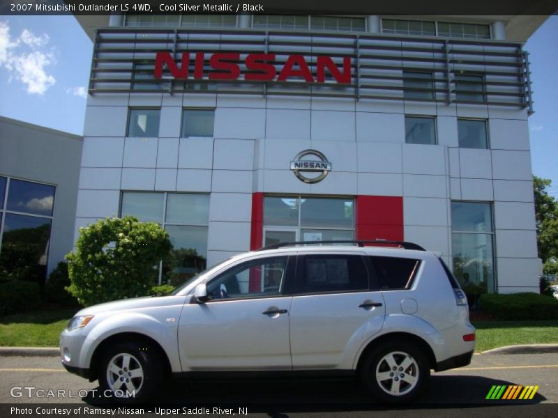 Cool Silver Metallic / Black 2007 Mitsubishi Outlander LS 4WD