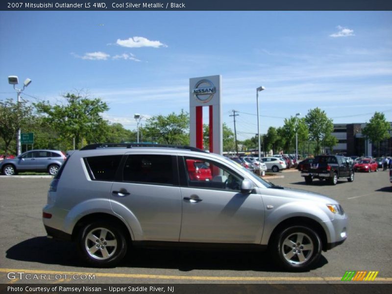Cool Silver Metallic / Black 2007 Mitsubishi Outlander LS 4WD