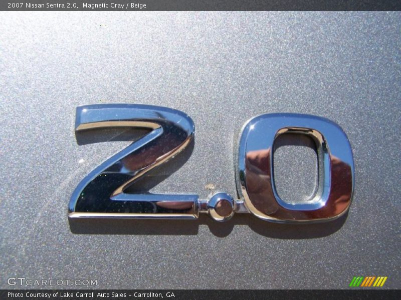 Magnetic Gray / Beige 2007 Nissan Sentra 2.0