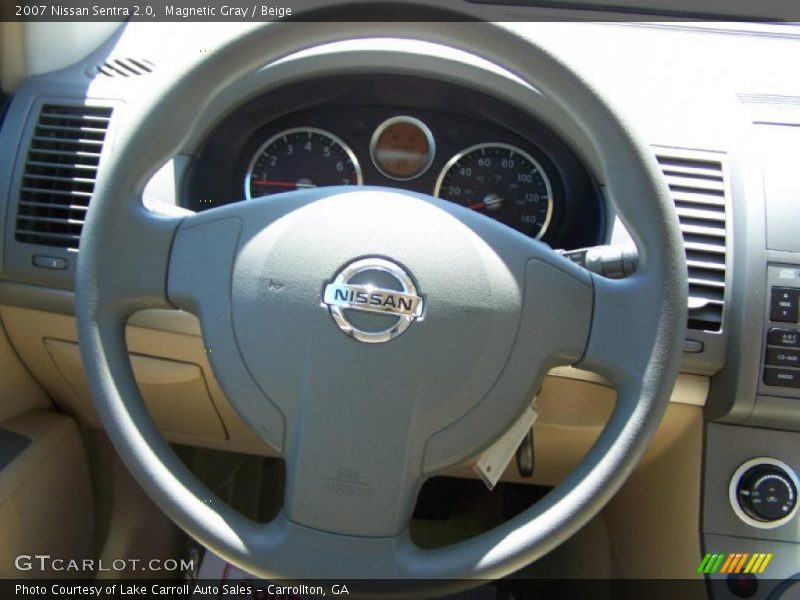 Magnetic Gray / Beige 2007 Nissan Sentra 2.0