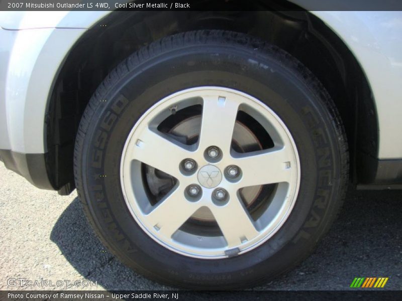 Cool Silver Metallic / Black 2007 Mitsubishi Outlander LS 4WD