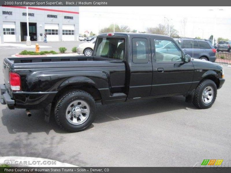 Black / Medium Graphite 2000 Ford Ranger Sport SuperCab