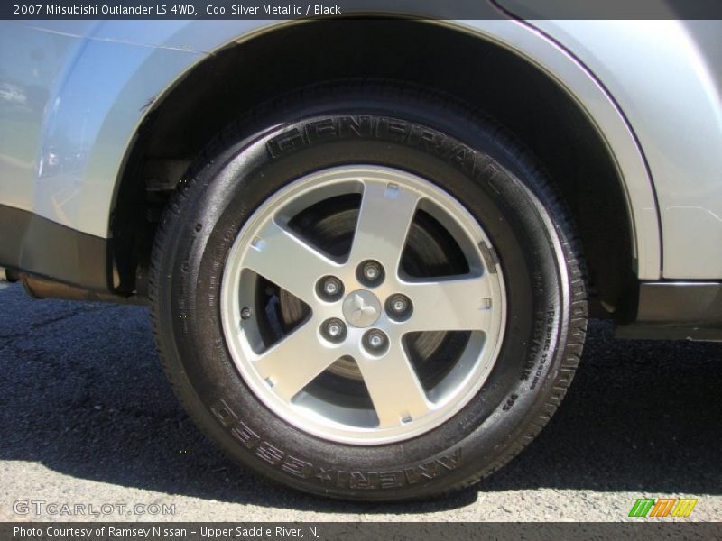 Cool Silver Metallic / Black 2007 Mitsubishi Outlander LS 4WD
