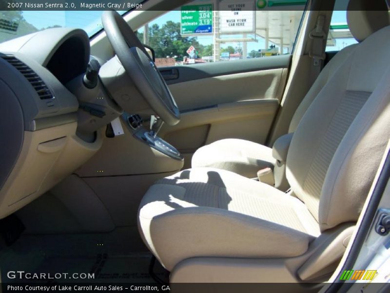 Magnetic Gray / Beige 2007 Nissan Sentra 2.0