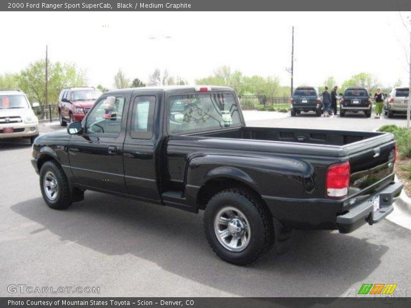 Black / Medium Graphite 2000 Ford Ranger Sport SuperCab