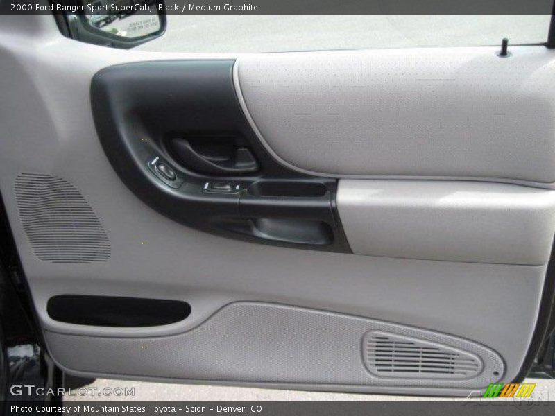 Black / Medium Graphite 2000 Ford Ranger Sport SuperCab