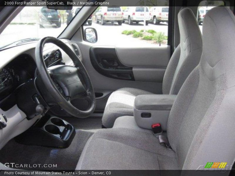 Black / Medium Graphite 2000 Ford Ranger Sport SuperCab