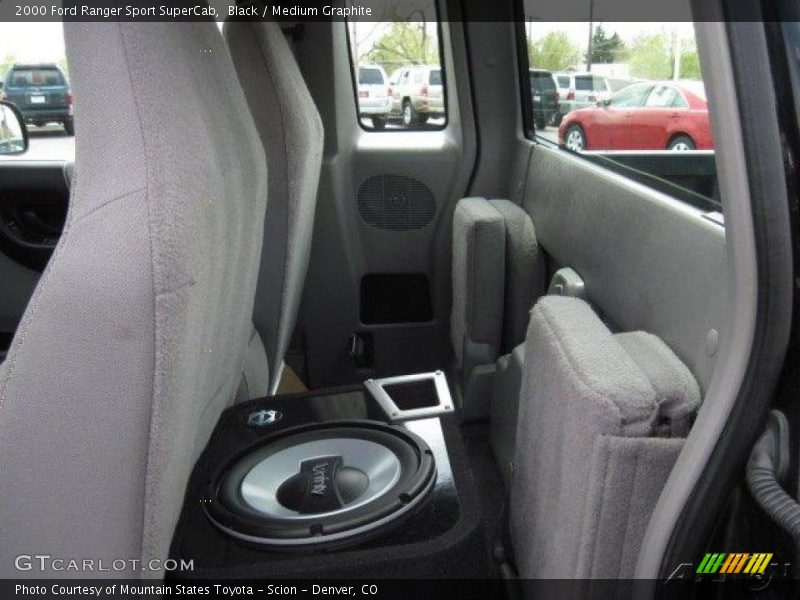 Black / Medium Graphite 2000 Ford Ranger Sport SuperCab