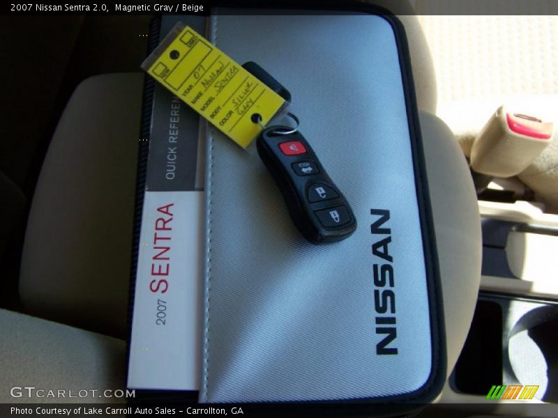 Magnetic Gray / Beige 2007 Nissan Sentra 2.0