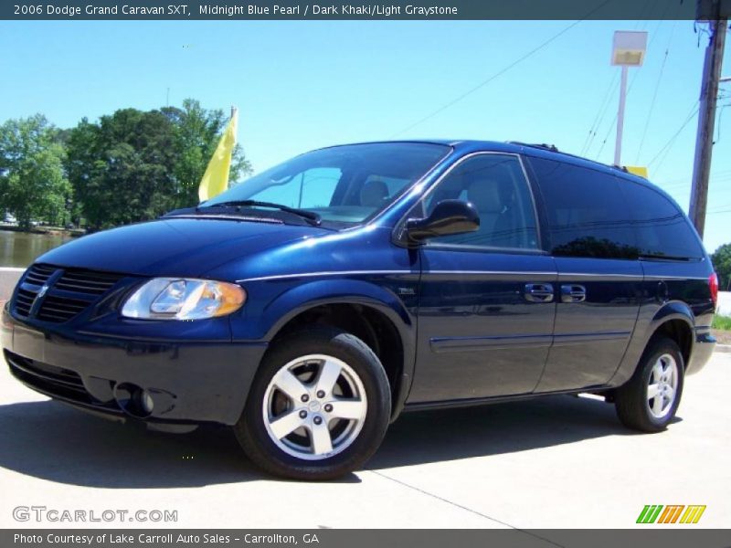 Midnight Blue Pearl / Dark Khaki/Light Graystone 2006 Dodge Grand Caravan SXT