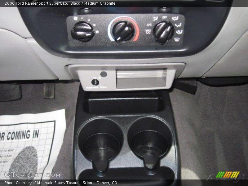 Black / Medium Graphite 2000 Ford Ranger Sport SuperCab