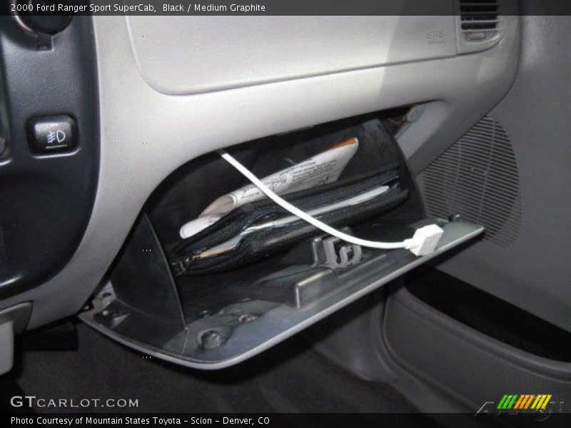 Black / Medium Graphite 2000 Ford Ranger Sport SuperCab