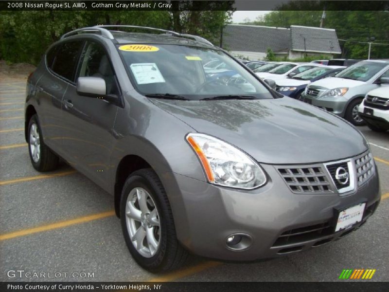 Gotham Gray Metallic / Gray 2008 Nissan Rogue SL AWD