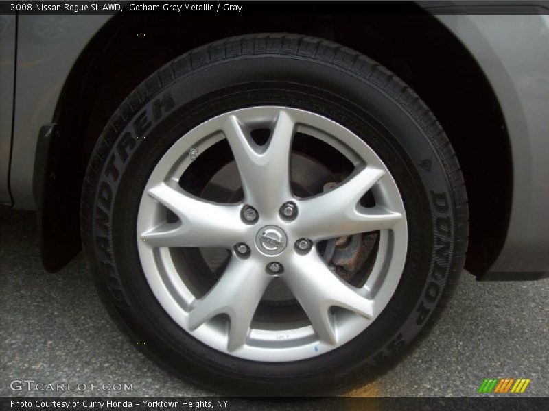 Gotham Gray Metallic / Gray 2008 Nissan Rogue SL AWD