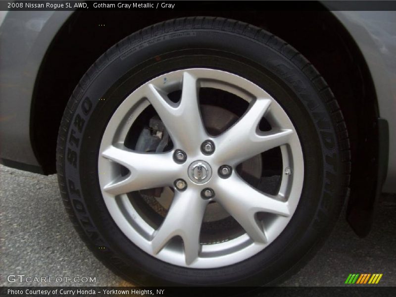 Gotham Gray Metallic / Gray 2008 Nissan Rogue SL AWD