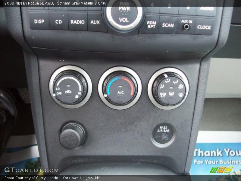 Gotham Gray Metallic / Gray 2008 Nissan Rogue SL AWD