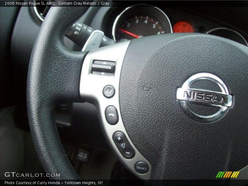 Gotham Gray Metallic / Gray 2008 Nissan Rogue SL AWD
