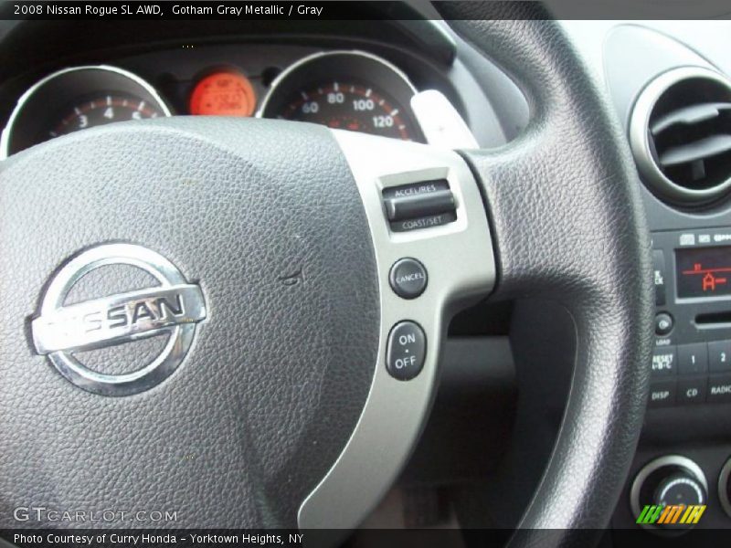 Gotham Gray Metallic / Gray 2008 Nissan Rogue SL AWD