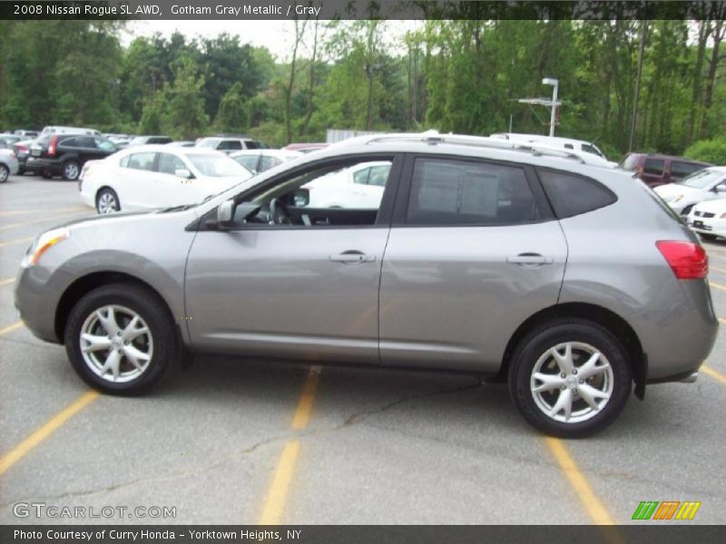 Gotham Gray Metallic / Gray 2008 Nissan Rogue SL AWD