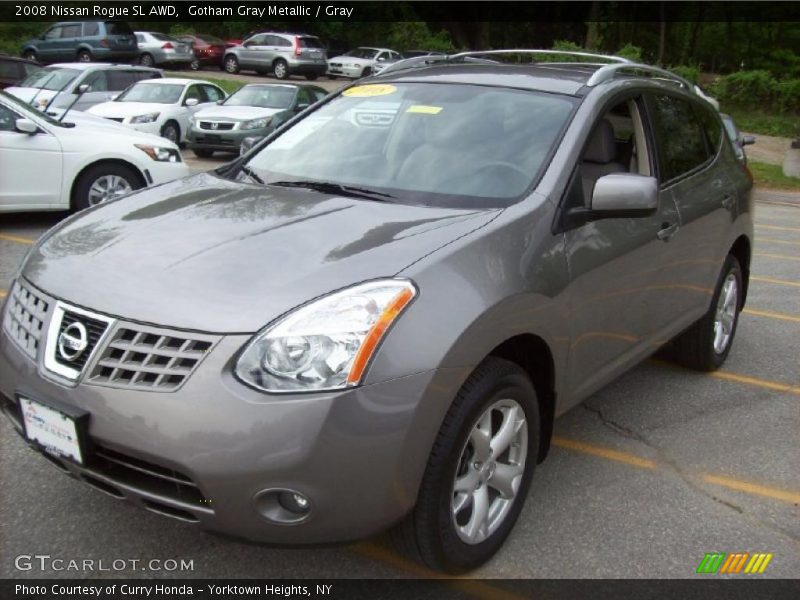 Gotham Gray Metallic / Gray 2008 Nissan Rogue SL AWD