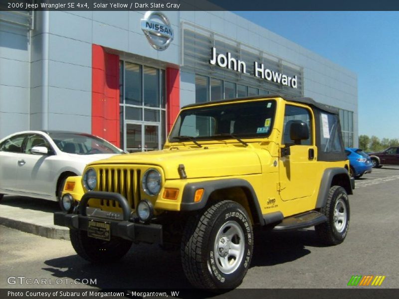 Solar Yellow / Dark Slate Gray 2006 Jeep Wrangler SE 4x4
