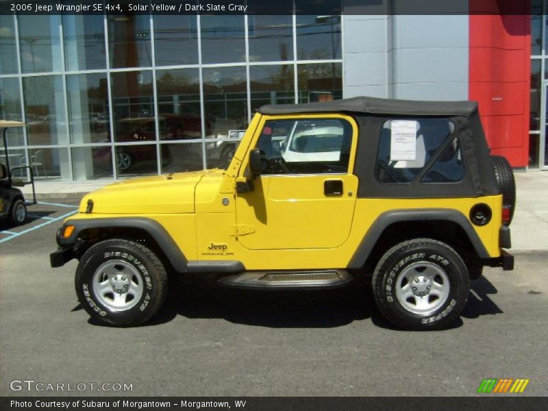 Solar Yellow / Dark Slate Gray 2006 Jeep Wrangler SE 4x4