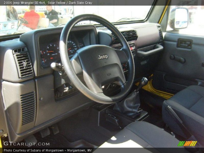 Solar Yellow / Dark Slate Gray 2006 Jeep Wrangler SE 4x4