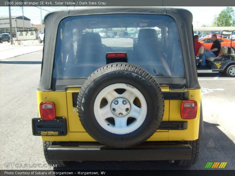 Solar Yellow / Dark Slate Gray 2006 Jeep Wrangler SE 4x4
