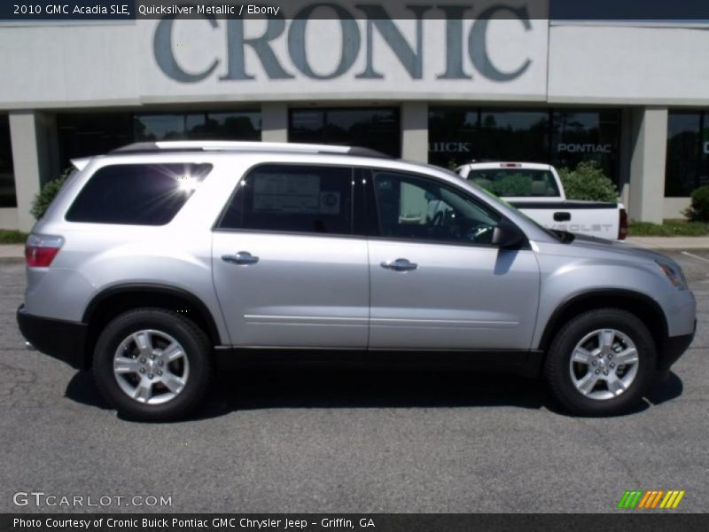 Quicksilver Metallic / Ebony 2010 GMC Acadia SLE