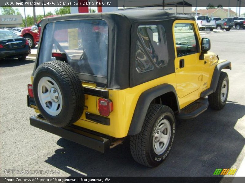 Solar Yellow / Dark Slate Gray 2006 Jeep Wrangler SE 4x4