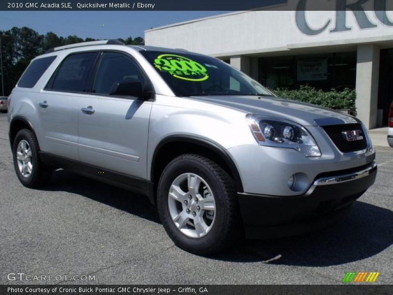 Quicksilver Metallic / Ebony 2010 GMC Acadia SLE