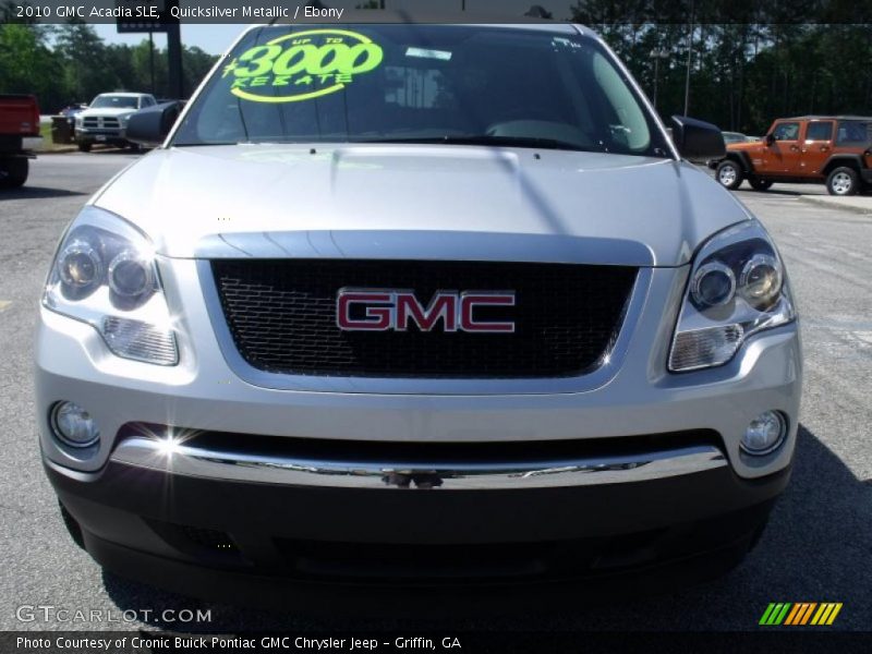 Quicksilver Metallic / Ebony 2010 GMC Acadia SLE