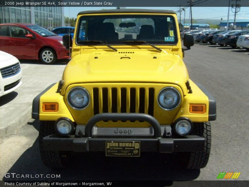 Solar Yellow / Dark Slate Gray 2006 Jeep Wrangler SE 4x4