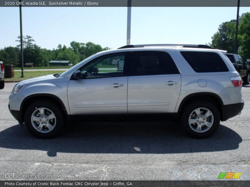 Quicksilver Metallic / Ebony 2010 GMC Acadia SLE