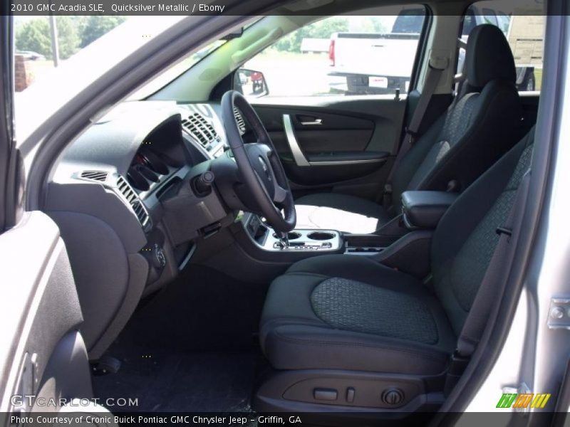 Quicksilver Metallic / Ebony 2010 GMC Acadia SLE