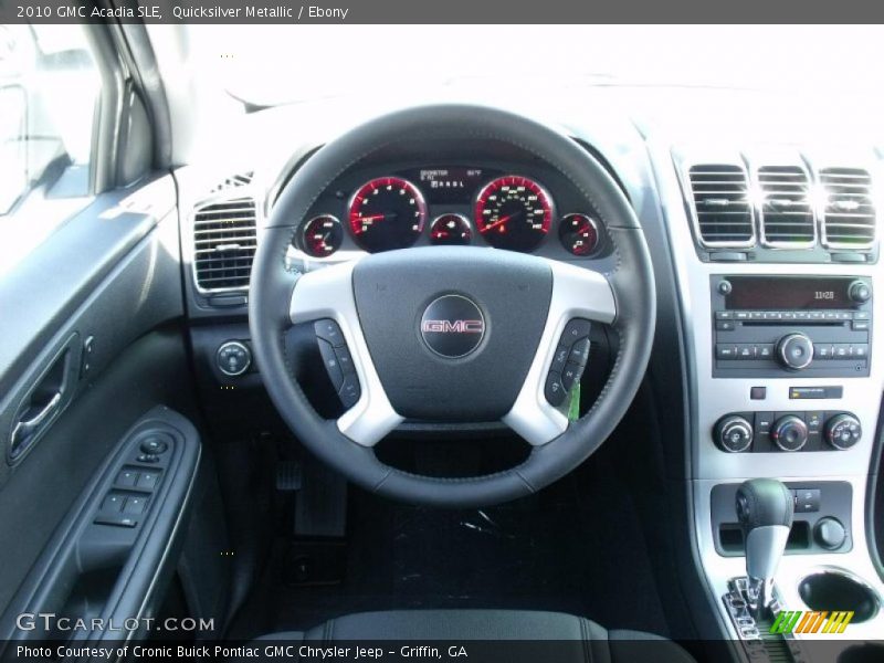 Quicksilver Metallic / Ebony 2010 GMC Acadia SLE