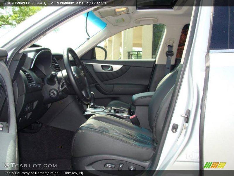 Liquid Platinum Metallic / Graphite 2009 Infiniti FX 35 AWD