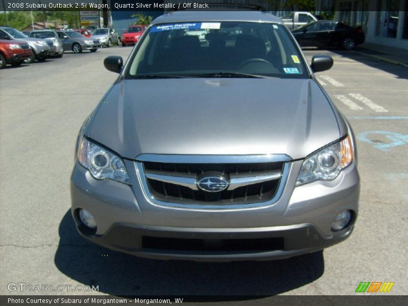 Quartz Silver Metallic / Off Black 2008 Subaru Outback 2.5i Wagon