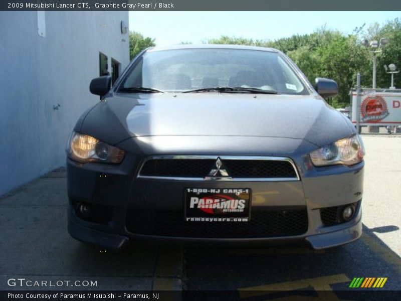Graphite Gray Pearl / Black 2009 Mitsubishi Lancer GTS