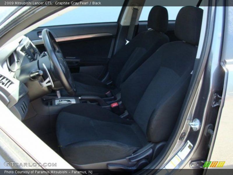 Graphite Gray Pearl / Black 2009 Mitsubishi Lancer GTS