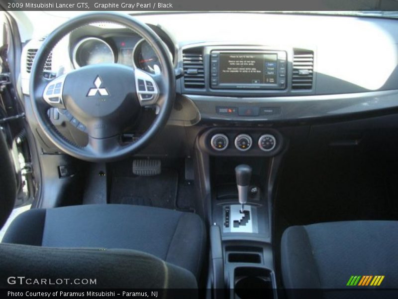 Graphite Gray Pearl / Black 2009 Mitsubishi Lancer GTS