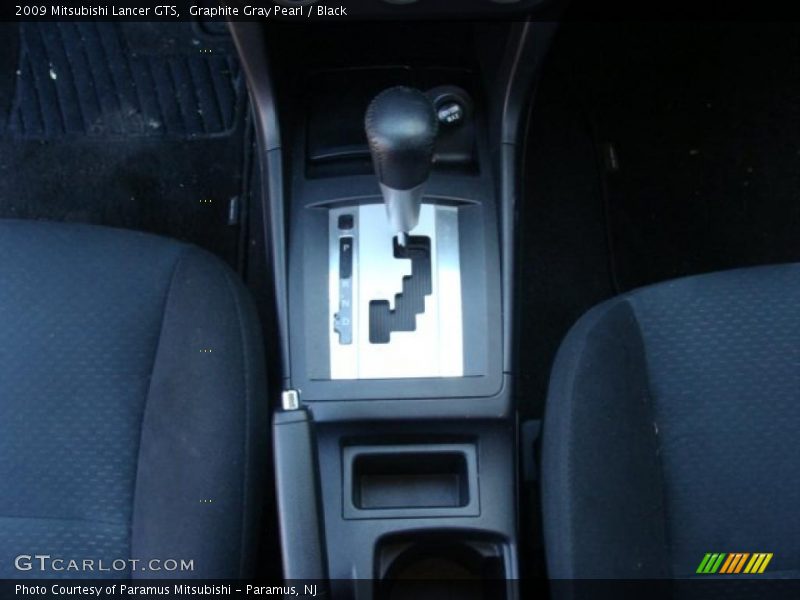 Graphite Gray Pearl / Black 2009 Mitsubishi Lancer GTS