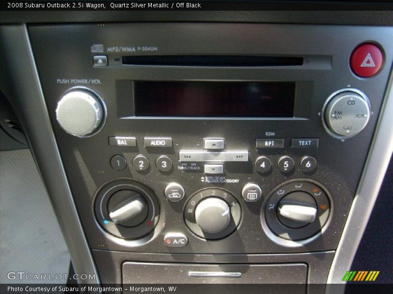 Quartz Silver Metallic / Off Black 2008 Subaru Outback 2.5i Wagon